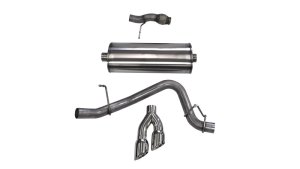GMC Yukon Performance Exhaust - Single Side - CORSA Performance - Cat Back Sport - Polished - `15-`20